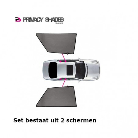 Privacy shades Skoda SuperB Sedan 2002-2008 (alleen achterportieren 2-delig) autozonwering